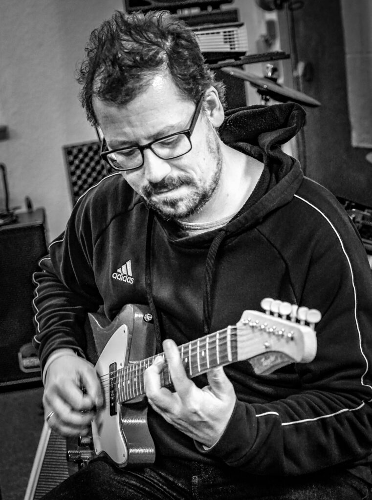 Detailaufnahme einer Custom-Gitarre von Ruhrpott Guitars